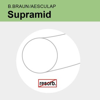 Supramid weiß pseudomonof. USP 2/0 5x45cm 