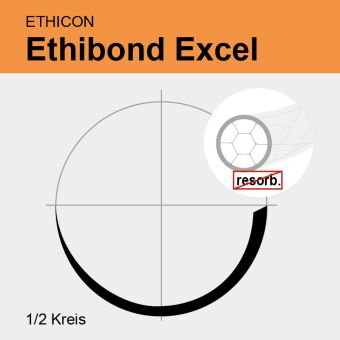 Ethibond Excel weiß gefl. USP 2 75cm, OS6 