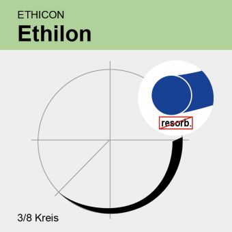 Ethilon II blau monof. USP 3/0 75cm, FS1 