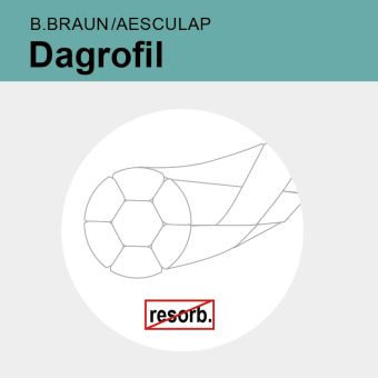 Dagrofil weiß gefl. USP 2  1,5m 