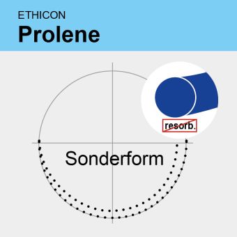 Prolene blau monof. USP 7/0 75cm, 2xABV1 