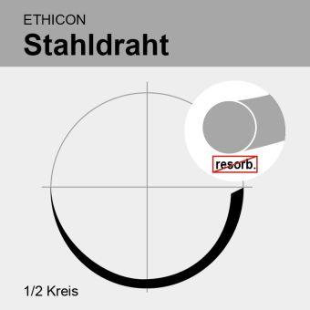 Stahldraht monof. USP 5 6x45cm, CPXX 