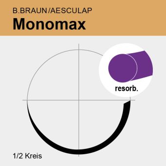 Monomax viol. monof. Schlinge USP 1 2m, HR48 