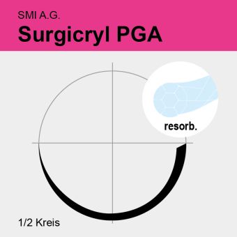 Surgicryl PGA ungef. gefl. USP 3/0 75cm, HR26 