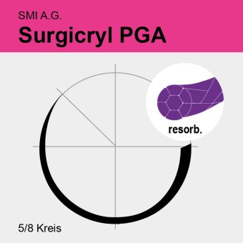 Surgicryl PGA viol. gefl. USP 2/0 75cm, FR27 