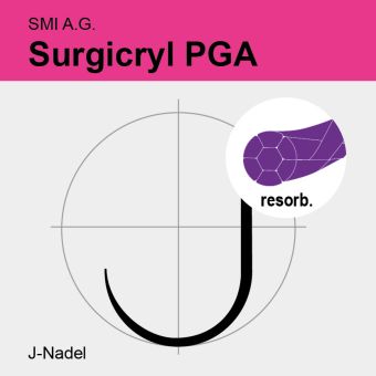 Surgicryl PGA viol. gefl. USP 2/0 75cm, JR36 