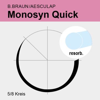 Monosyn Quick ungef. monof. USP 2/0 70cm, FR26 