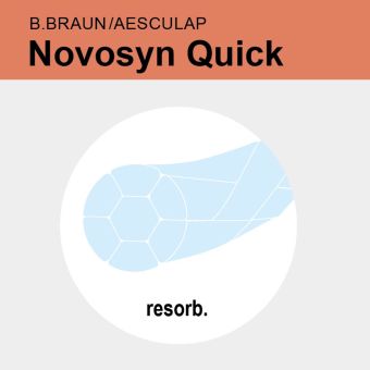 Novosyn Quick ungef. gefl. USP 0 6x45cm 