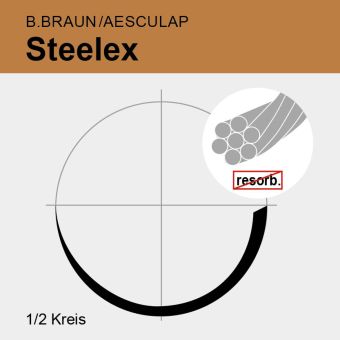 Steelex Electrode Set USP 2/0 60cm, HR26/GS65v 