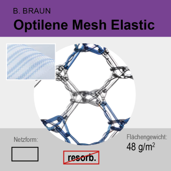 Optilene Mesh Elastic Blue 30 x 50 cm 