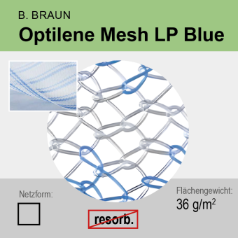 Optilene Mesh LP Blue 15 x 15 cm 