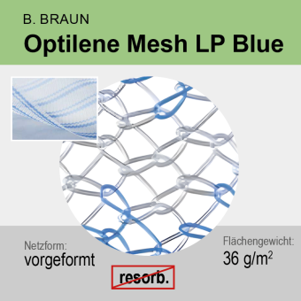 Optilene Mesh LP Blue Hole/Tails 4,5 x 10 cm 