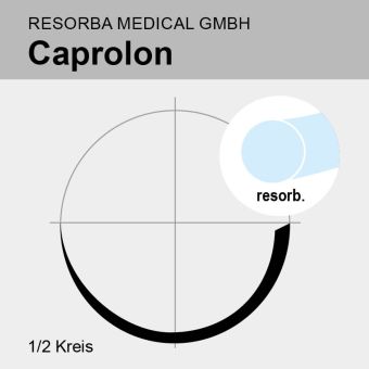 Caprolon ungef. monof. USP 5/0 45cm, HSM9 