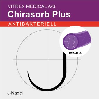 Chirasorb Plus viol. braid. USP 1 75cm, JRT30 