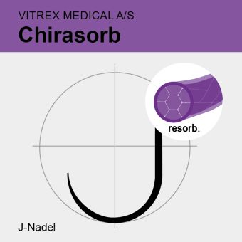 Chirasorb viol. braid. USP 1 75cm, JRT30 