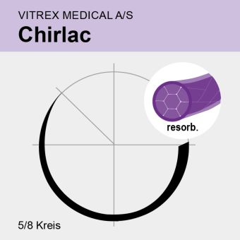 Chirlac viol. braid. USP 0 75cm, FR38 