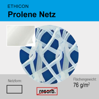 Prolene Netz Zuschnitt S 4,6x10 cm 