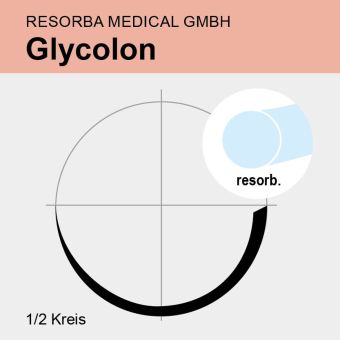 Glycolon ungef. monof. USP 2/0 70cm, HRT25 