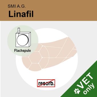 Linafil beige gefl. USP 2/0 100m, Spule 