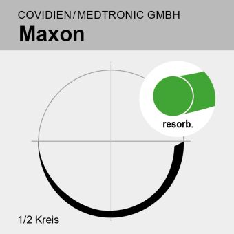 Maxon grün monof. USP 2/0 75cm, GS-21 