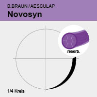 Novosyn viol. gefl. USP 6/0 45cm, VLM8 