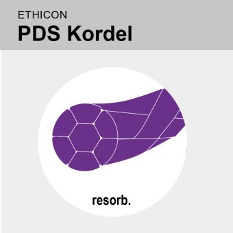 PDS KORDEL VIOL 2,0 MM, DURCHZ., 0,60m 