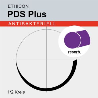 PDS Plus viol. monof. USP 5/0 70cm, 2xTF Plus 