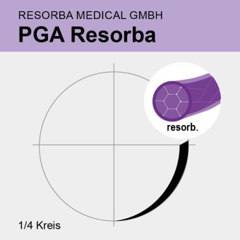 PGA Resorba viol. gefl. USP 6/0 45cm, 2xVSPM8F 