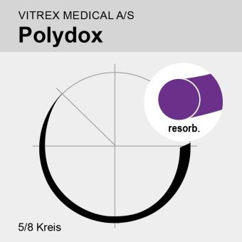 Polydox viol. monof. Loop USP 0 1,5m, FR65 