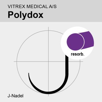 Polydox viol. monof. USP 1 75cm, JRT30 