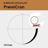 PremiCron weiß USP 5/0 45cm, 2xVLM8 