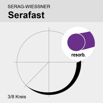 Serafast viol. monof. USP 4/0 70cm, DS18 