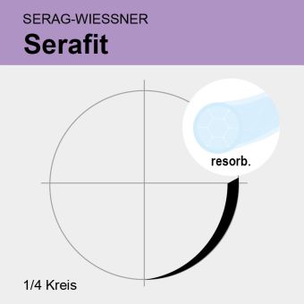 Serafit ungef. gefl. USP 6/0 45cm, 2xVSP8 