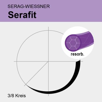 Serafit viol. gefl. USP 6/0 70cm, DSS13 