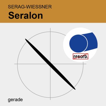 Seralon blau monof. USP 2/0 75cm, GS45 