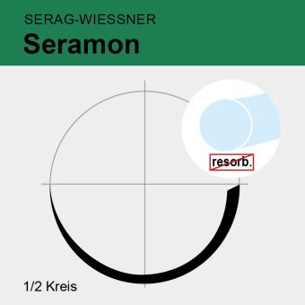 Seramon ungef. monof. USP 3/0 90cm, HR17 