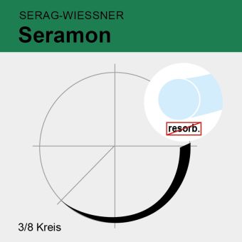 Seramon ungef. monof. USP 4/0 50cm, DS15 