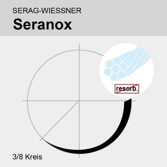 Seranox monof. USP 4/0 50cm, DS18 