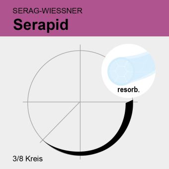 Serapid ungef. gefl. USP 2/0 45cm, DS18 