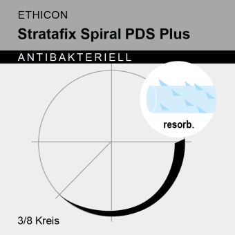 Stratafix Spiral PDS Plus gef. monof. USP 3/0 15cm, PS2 