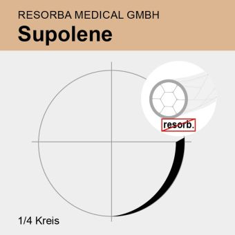 Supolene weiß gefl. USP 6/0 45cm, 2xVSPM8F 