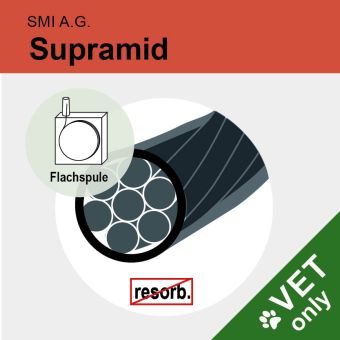 Supramid schwarz pseudomonof. USP 2 75m, Spule 