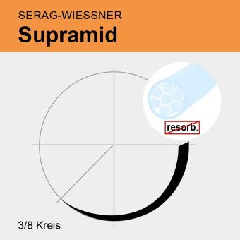 Supramid ungef. pseudomonof. USP 2 90cm, DS80 