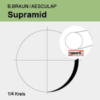 Supramid weiß monof. USP 5/0 45cm, 2xVLM8 