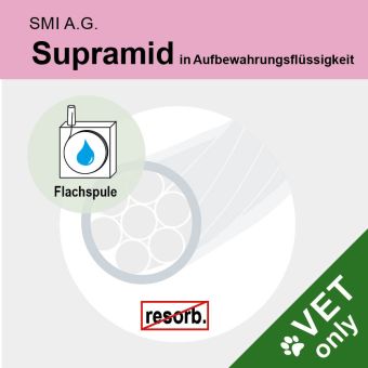 Supramid weiss pseudomonof. USP 5 50m in Aufbewahrungsfl. 