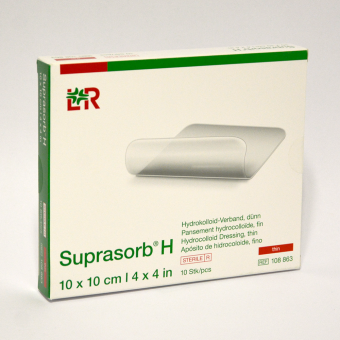 Suprasorb H Hydrokolloid-Verband dünn 10x10 cm 