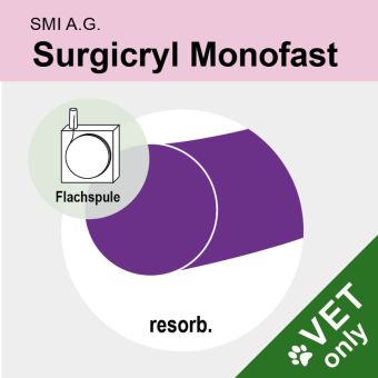 Surgicryl Monofast Polyglecaprone viol.monof.USP 2 50m,Spule 