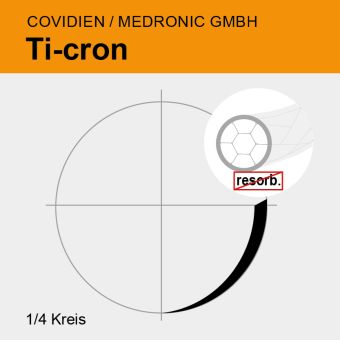 Ti-cron weiß gefl. USP 5/0 45cm, 2xSS-24 