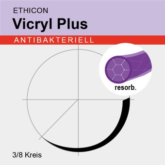 Vicryl Plus viol. gefl. USP 1 70cm, TE Plus 