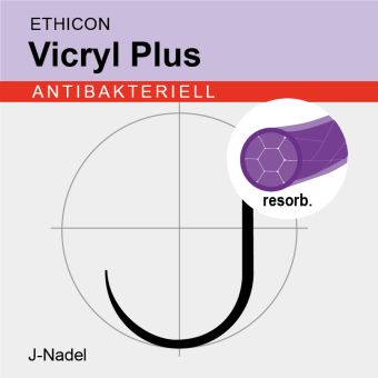 Vicryl Plus viol. gefl. USP 1 70cm, V38 